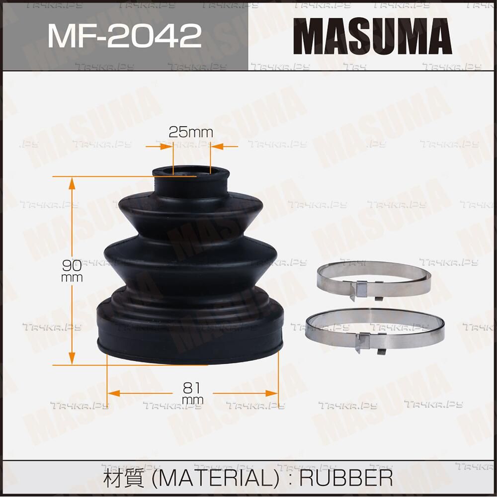 Пыльник ШРУСа внутренний Masuma передний/задний для Toyota MR2 II (W20) 1989-1999. Артикул MF-2042