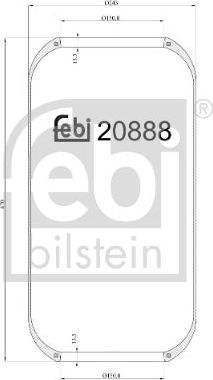 Пневмоподушка (пневморессора) Febi Bilstein. Артикул 20888