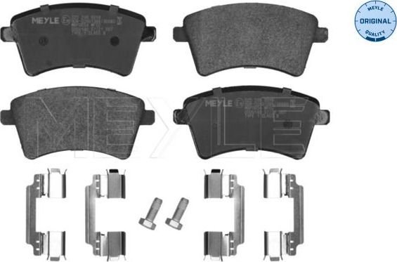 Тормозные колодки Meyle Original передние для Renault Kangoo II 2008-2026. Артикул 025 246 9318