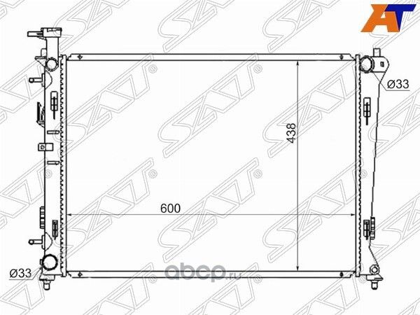Радиатор KIA CERATOFORTE 09- (SAT). Артикул SGKI000209
