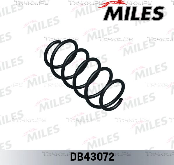 Пружина подвески Miles передняя для Volkswagen Passat B7 2010-2014. Артикул DB43072