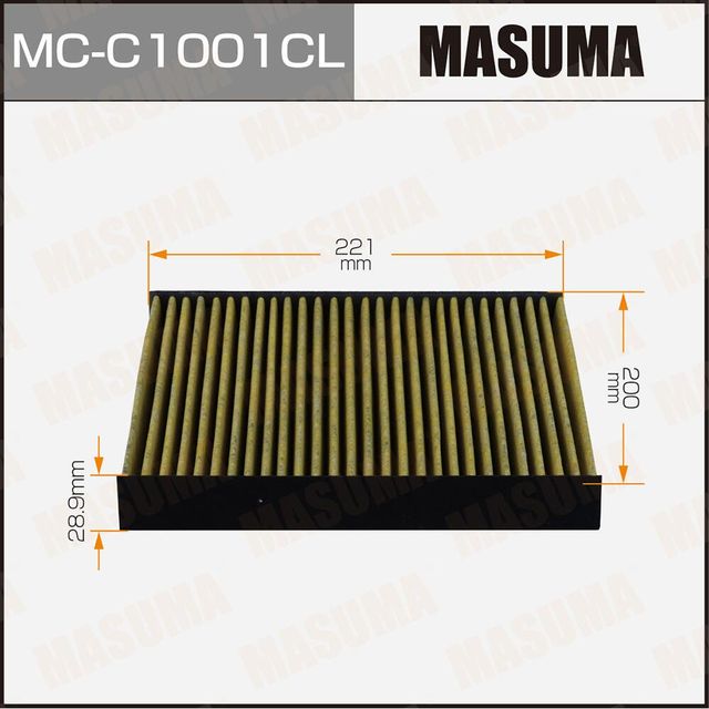 Салонный фильтр 110 угольный 140 (Masuma). Артикул MCC1001CL