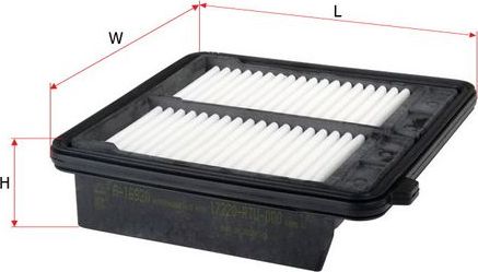 Воздушный фильтр Sakura для Honda CR-Z 2012-2016. Артикул A-16920