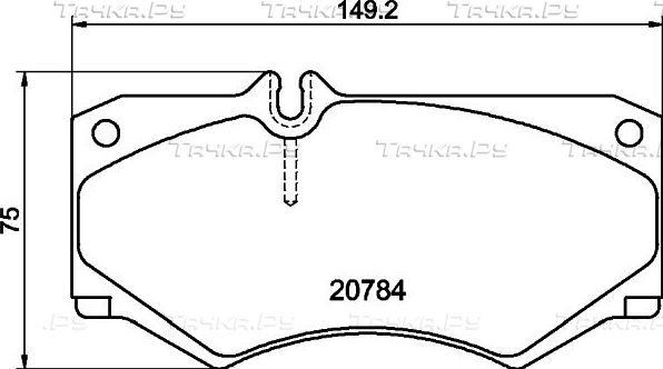 Тормозные колодки Mintex передние для Mercedes-Benz T2 II 1986-1994. Артикул MDB1585