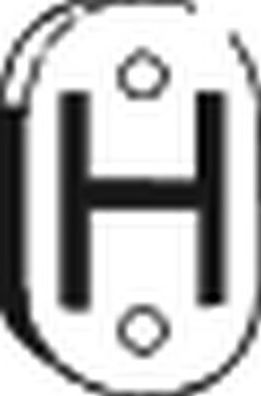 Кронштейн глушителя Bosal (Бельгия). Артикул 255-678