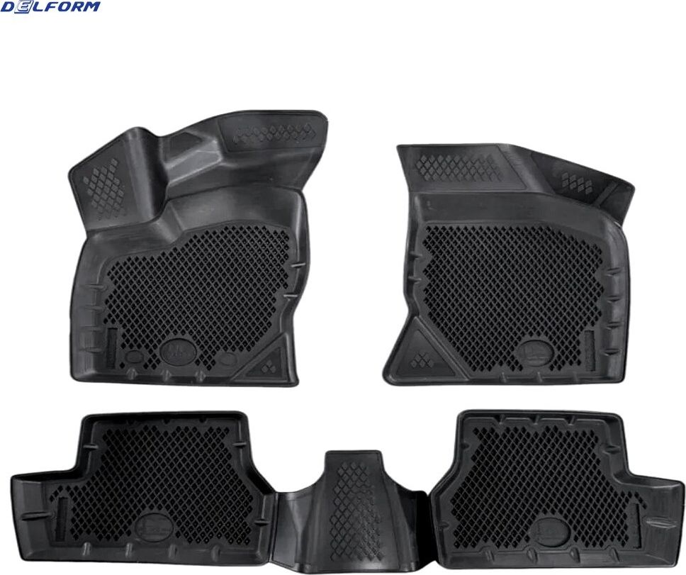 Коврики 3D Delform Premium Ромб в салон ВАЗ Lada Granta I 2014-2026. Артикул EVS0801