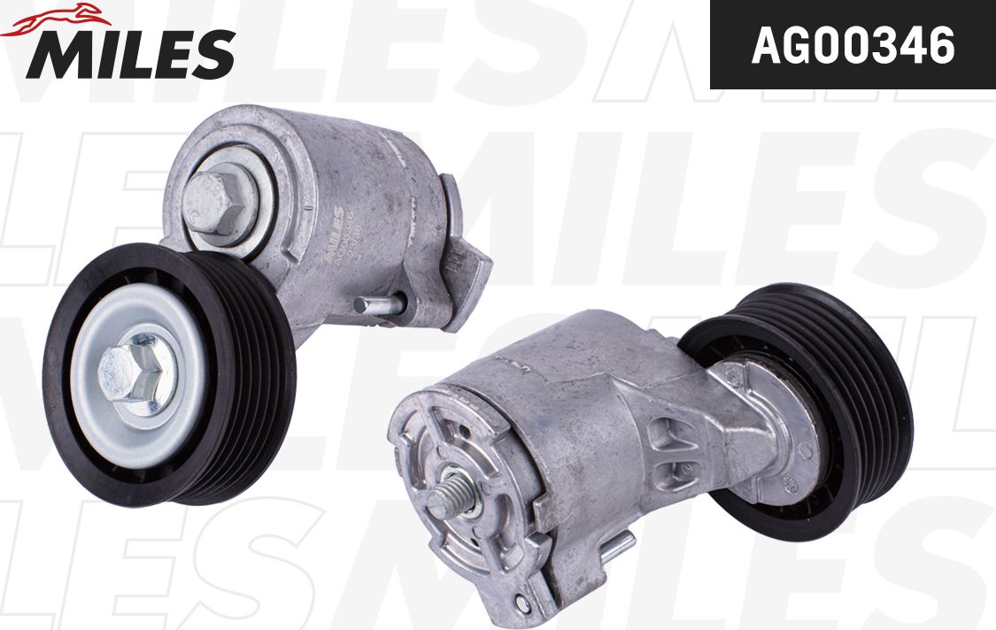 Натяжной ролик (натяжитель) приводного клинового зубчатого ремня Miles. Артикул AG00346
