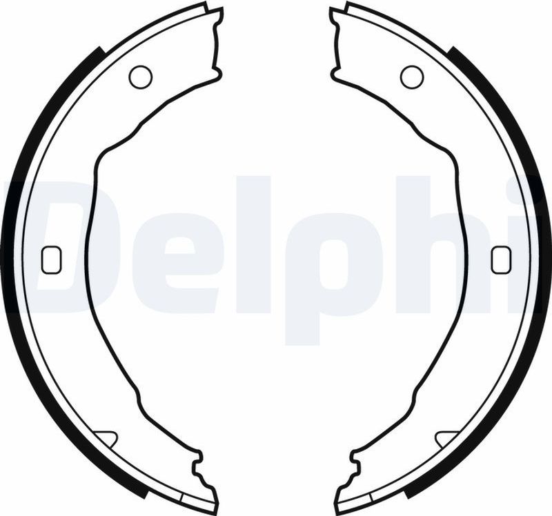 Тормозные колодки (стояночная тормозная система) Delphi. Артикул LS1881