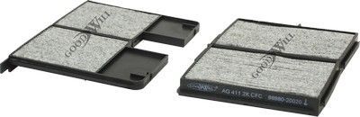 Салонный фильтр GoodWill. Артикул AG 411 2K CFC