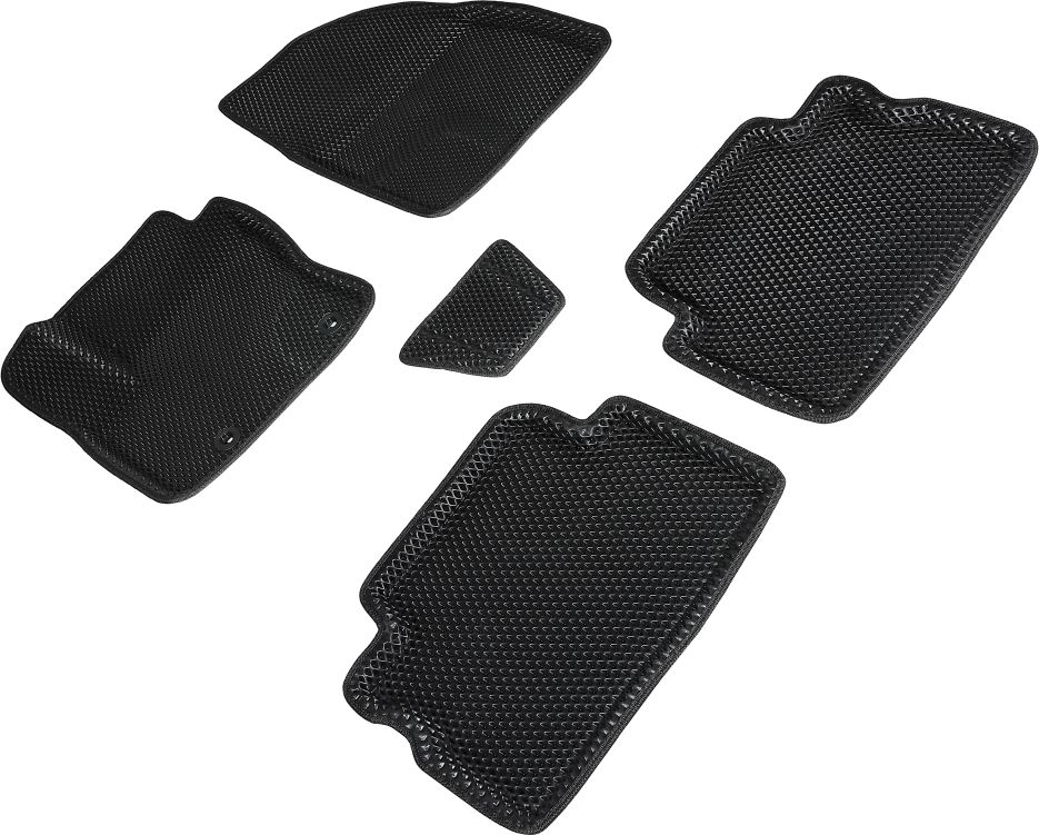 Коврики Seintex 3D EVA ромб для салона Ford Kuga I 2008-2012 ЧЕРНЫЕ. Артикул 95281