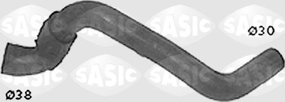 Патрубок радиатора (системы охлаждения) Sasic левый нижний для Renault 19 I 1988-1993. Артикул SWH4254