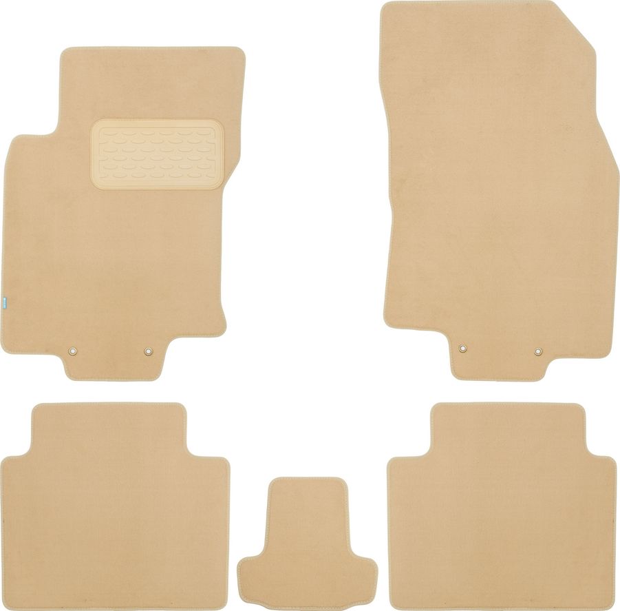 Коврики Klever Premium для салона Nissan X-Trail T32 2014-2026 Бежевые. Артикул KLEVER04365422112kh
