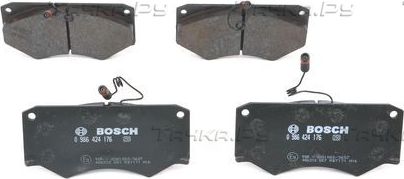Тормозные колодки Bosch (Low-Metallic) передние для IVECO Daily II 1990-1999. Артикул 0 986 424 176