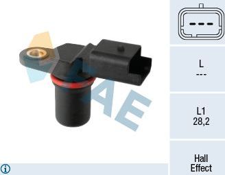 Датчик положения распредвала FAE для Nissan Note I 2006-2012. Артикул 79298