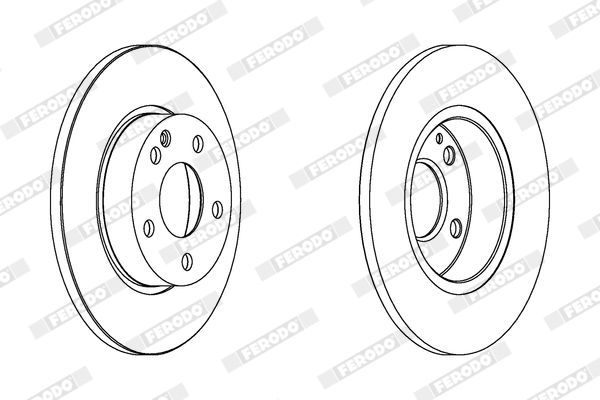 Тормозной диск Ferodo PREMIER High Carbon передний для Mercedes-Benz A-Класс II (W169) 2004-2012. Артикул DDF1219C