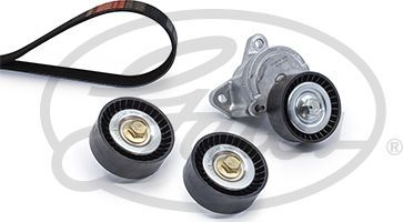 Приводной ремень поликлиновой с роликами (комплект) Gates Micro-V® Kit. Артикул K016PK2563