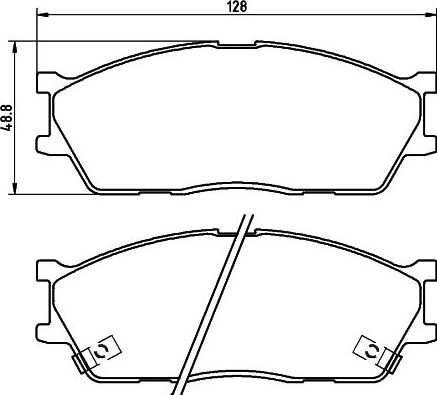 Тормозные колодки Nisshinbo. Артикул NP6061