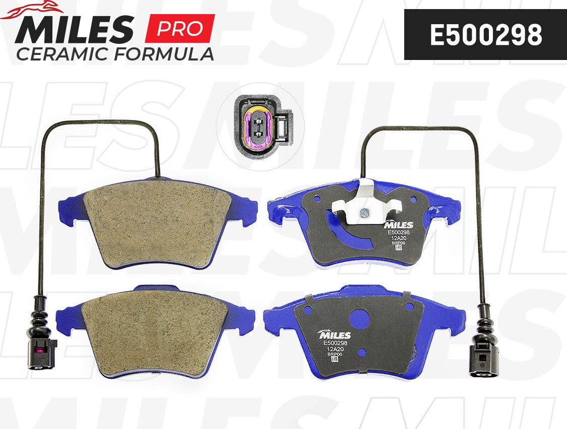 Тормозные колодки Miles (Керамика). Артикул E500298