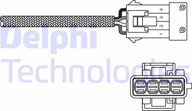 Лямбда-зонд (кислородный датчик) Delphi для Citroen Berlingo I 1996-2011. Артикул ES10797-12B1