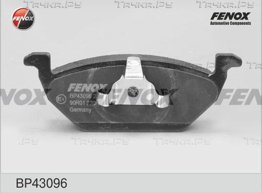 Тормозные колодки Fenox передние для Audi A1 I (8X) 2010-2018. Артикул BP43096