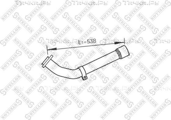 Глушитель Stellox передний для MAN TGL 2005-2026. Артикул 82-03778-SX