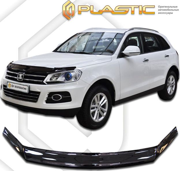 Дефлектор СА Пластик для капота (Classic черный) Zotye T600 2015-2026. Артикул 2010010111946