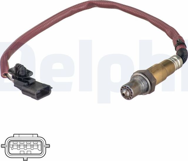 Лямбда-зонд (кислородный датчик) Delphi. Артикул ES21172-12B1