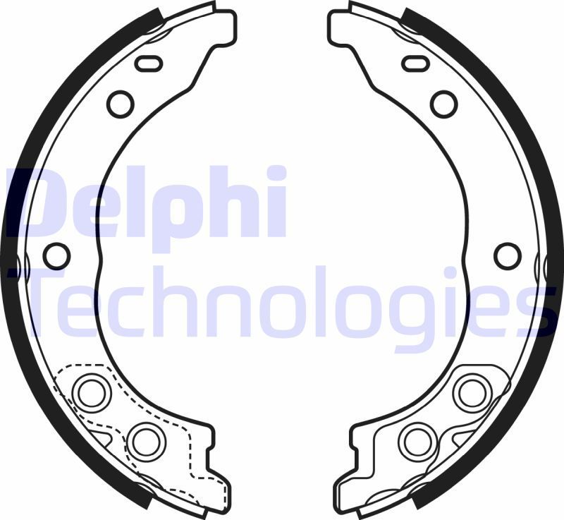 Тормозные колодки (стояночная тормозная система) Delphi. Артикул LS1962