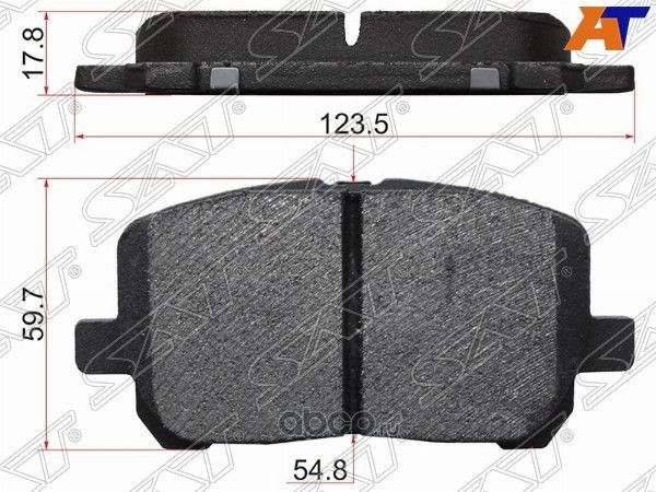 Колодки тормозные FR TOYOTA IPSUM,NOAH 01- (SAT). Артикул ST0446544050