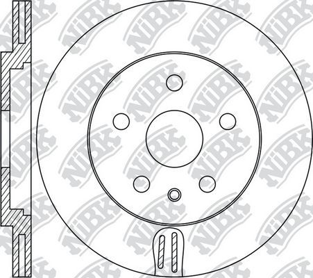 Тормозной диск NiBK. Артикул RN1734