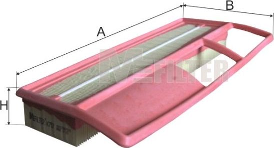 Воздушный фильтр MFilter для Fiat Strada 2006-2026. Артикул K 757