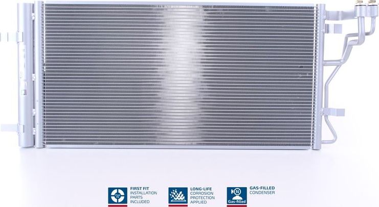 Радиатор кондиционера (конденсатор) Nissens (алюминий). Артикул 940831