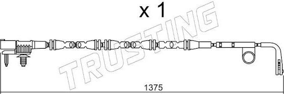 Датчик износа тормозных колодок  Trusting. Артикул SU.315
