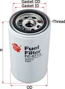 Топливный фильтр Sakura. Артикул FC-5713