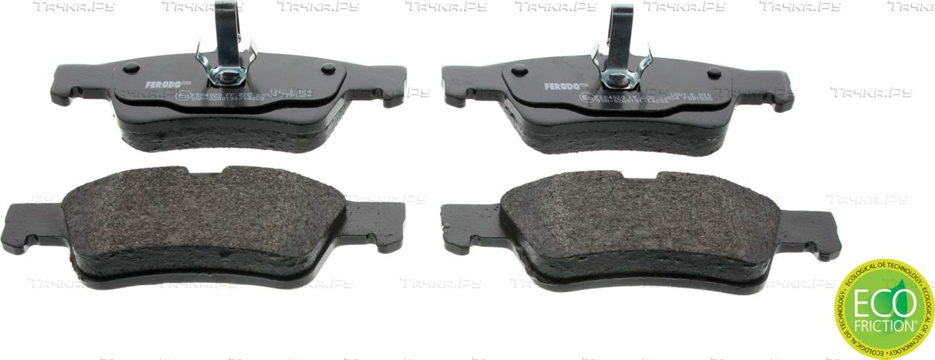 Тормозные колодки Ferodo Premier Eco Friction задние для Porsche 928 1991-1995. Артикул FDB1526