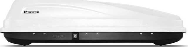 Автомобильный бокс PT Group ACTIVE S аэродинамический белый (320 л, 150х76х40 см), двустороннее открывание. Артикул 00002528