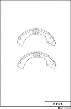 Тормозные колодки MK Kashiyama. Артикул K1174