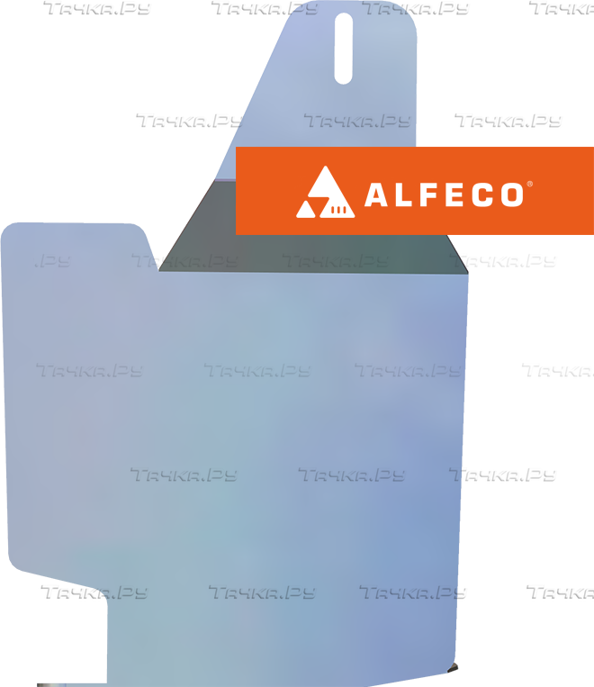 Защита алюминиевая Alfeco для КПП (боковой пыльник от грязи моторного отсека) Chery Tiggo 8 (вкл. Tiggo 8 Pro) 2018-2026. Артикул ALF.02.23al