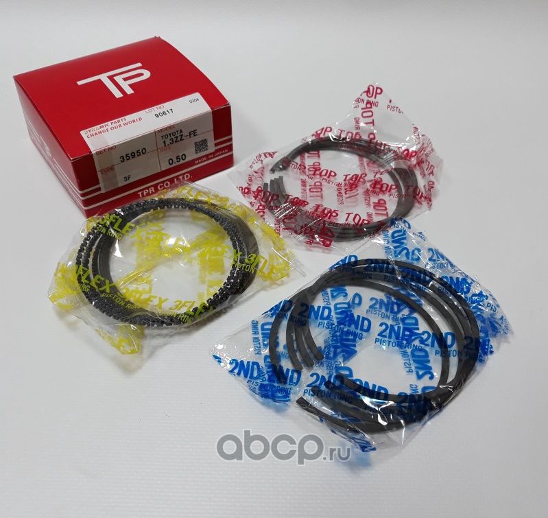 Кольца поршненые комплект на двигатель 1 3 4ZZ (TP). Артикул 35950050