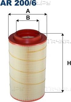 Воздушный фильтр Filtron. Артикул AR 200/6