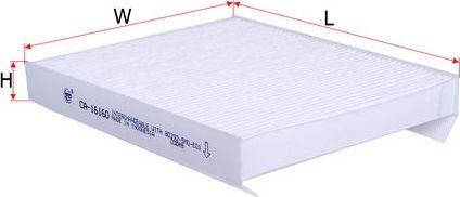 Салонный фильтр Sakura. Артикул CA-16160