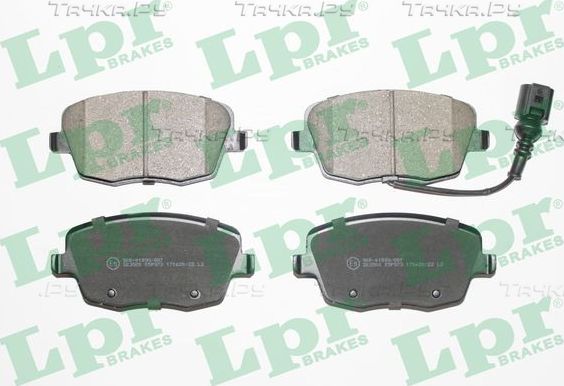 Тормозные колодки LPR передние для Volkswagen Polo IV 2001-2009. Артикул 05P973
