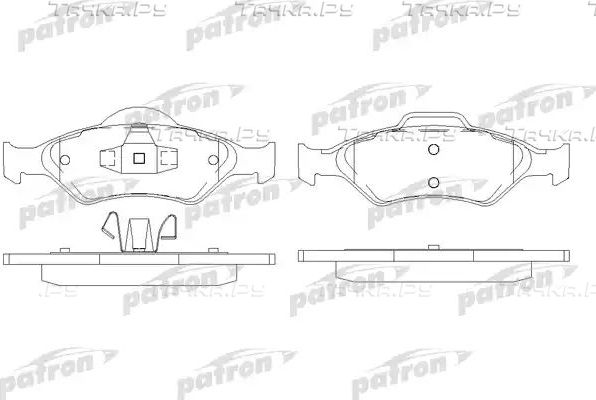 Тормозные колодки Patron передние для Ford KA I 1999-2008. Артикул PBP1393