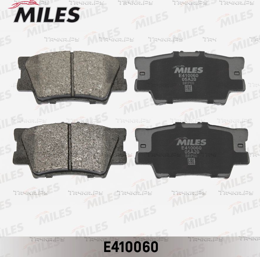 Тормозные колодки Miles (Low-Metallic) для Toyota Matrix II (E140) 2008-2014. Артикул E410060