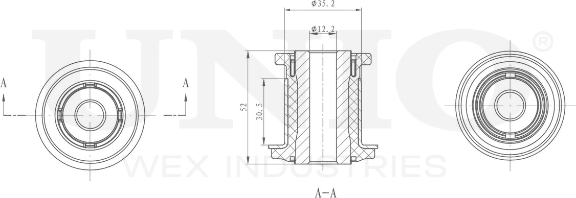 Сайлентблок рычага подвески (Unio). Артикул RMP-20118