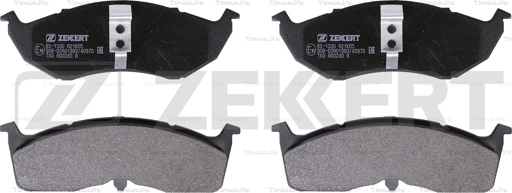 Тормозные колодки Zekkert передние для Chrysler Voyager III 1995-2001. Артикул BS-1330