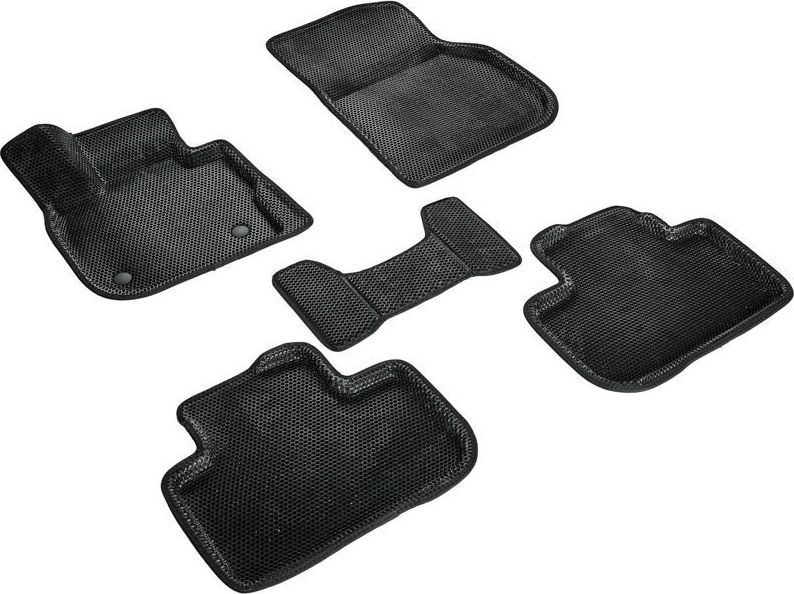 Коврики Seintex 3D EVA Соты для салона BMW X3 G01 2017-2026 ЧЕРНЫЕ. Артикул 98671
