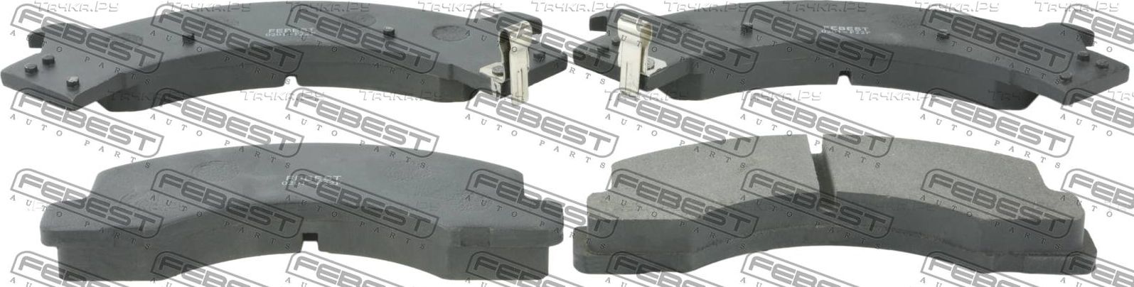 Тормозные колодки Febest. Артикул 0201-F22F