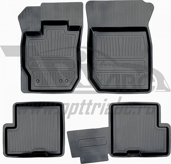 Коврики резиновые Avtodriver для салона Renault Duster передний привод I 2010-2015. Артикул ADRJET023