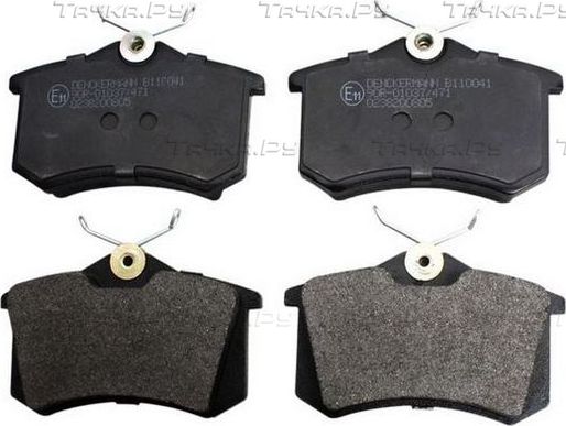 Тормозные колодки Denckermann задние для Renault Scenic III 2008-2016. Артикул B110041